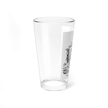 English Family Abroad by Verily Anderson, Homes & Gardens, 1964 - Pint Glass 16oz - Go Mug Yourself