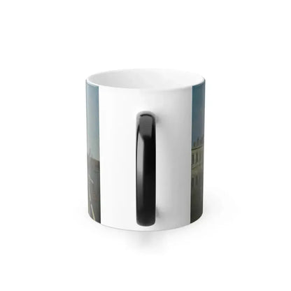 English Follower of Giovanni Antonio Canal %22Canaletto%22 (1697-1768) London, a View of the Thames from-0 - Color Changing Mug 11oz - Go Mug Yourself
