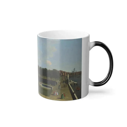 English Follower of Giovanni Antonio Canal %22Canaletto%22 (1697-1768) London, a View of the Thames from-0 - Color Changing Mug 11oz - Go Mug Yourself