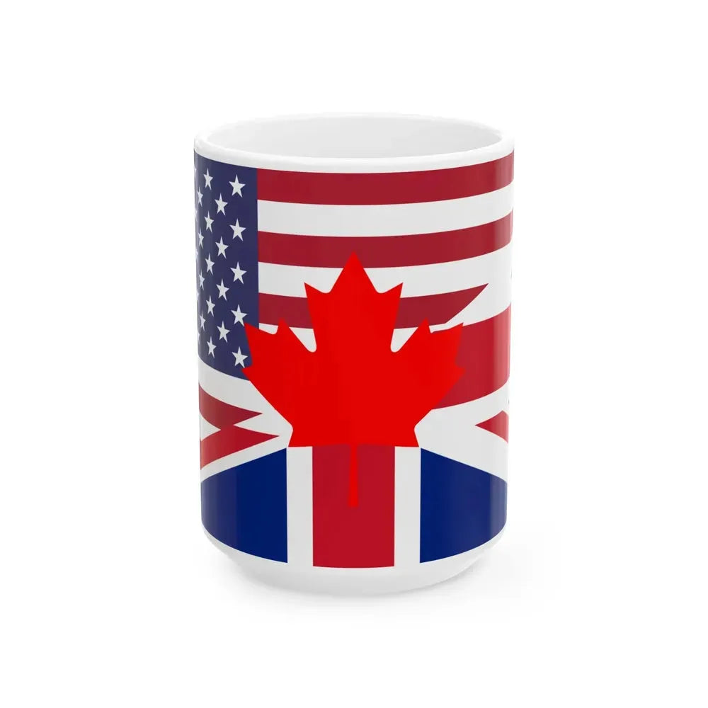 English language - United States Canada and the United Kingdom (United States) White Coffee Mug 15oz - Go Mug Yourself