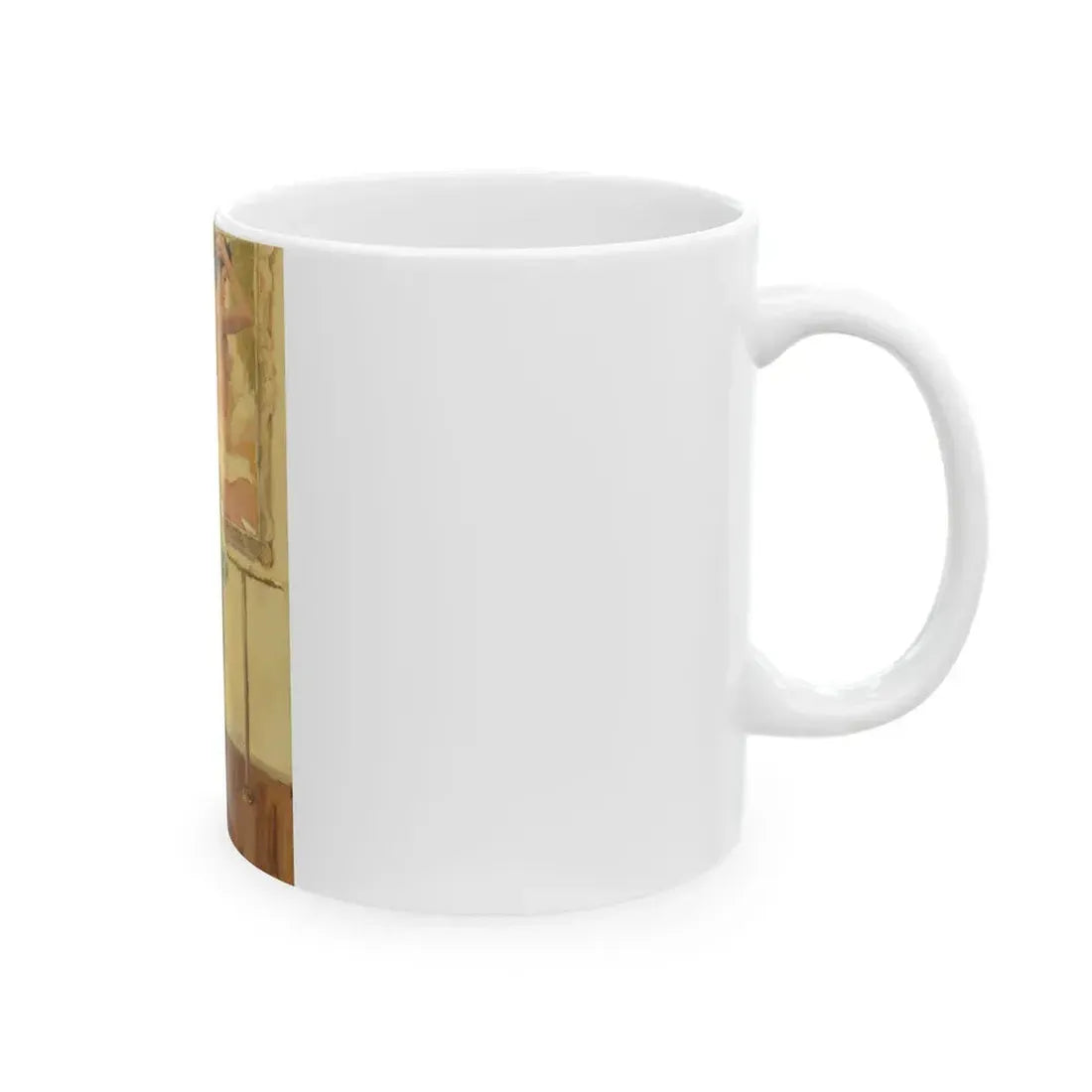 Enjoying the View, Playboy cartoon, 1969 - White Coffee Mug - Go Mug Yourself
