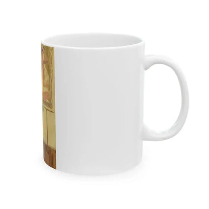 Enjoying the View, Playboy cartoon, 1969 - White Coffee Mug - Go Mug Yourself