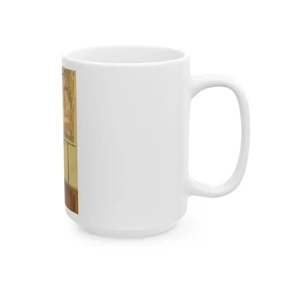 Enjoying the View, Playboy cartoon, 1969 - White Coffee Mug - Go Mug Yourself