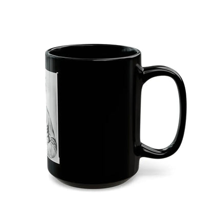 Enoch Hooper Cook, Jr., Pvt, Co. H. 38th Alabama Infantry, C.S.A., Half-Length Portrait, Facing Front Holding Rifle (U.S. Civil War) Black Coffee Mug - Go Mug Yourself