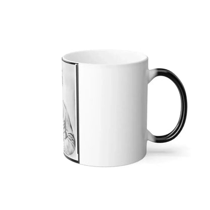 Enoch Hooper Cook, Jr., Pvt, Co. H. 38Th Alabama Infantry, C.S.A., Half-Length Portrait, Facing Front Holding Rifle (U.S. Civil War) Color Changing Coffee Mug 11oz - Go Mug Yourself