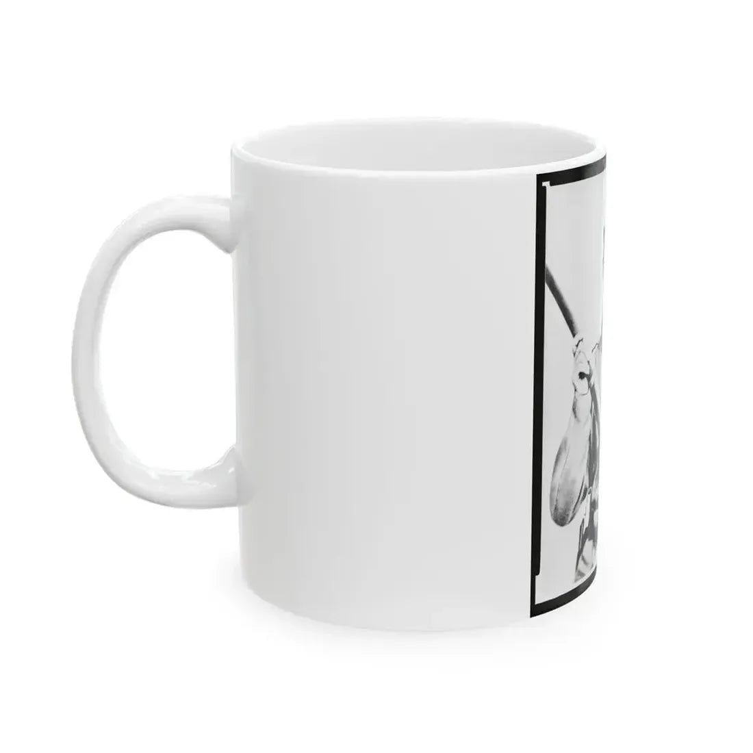 Enoch Hooper Cook, Jr., Pvt, Co. H. 38th Alabama Infantry, C.S.A., Half-Length Portrait, Facing Front Holding Rifle (U.S. Civil War) White Coffee Mug - Go Mug Yourself