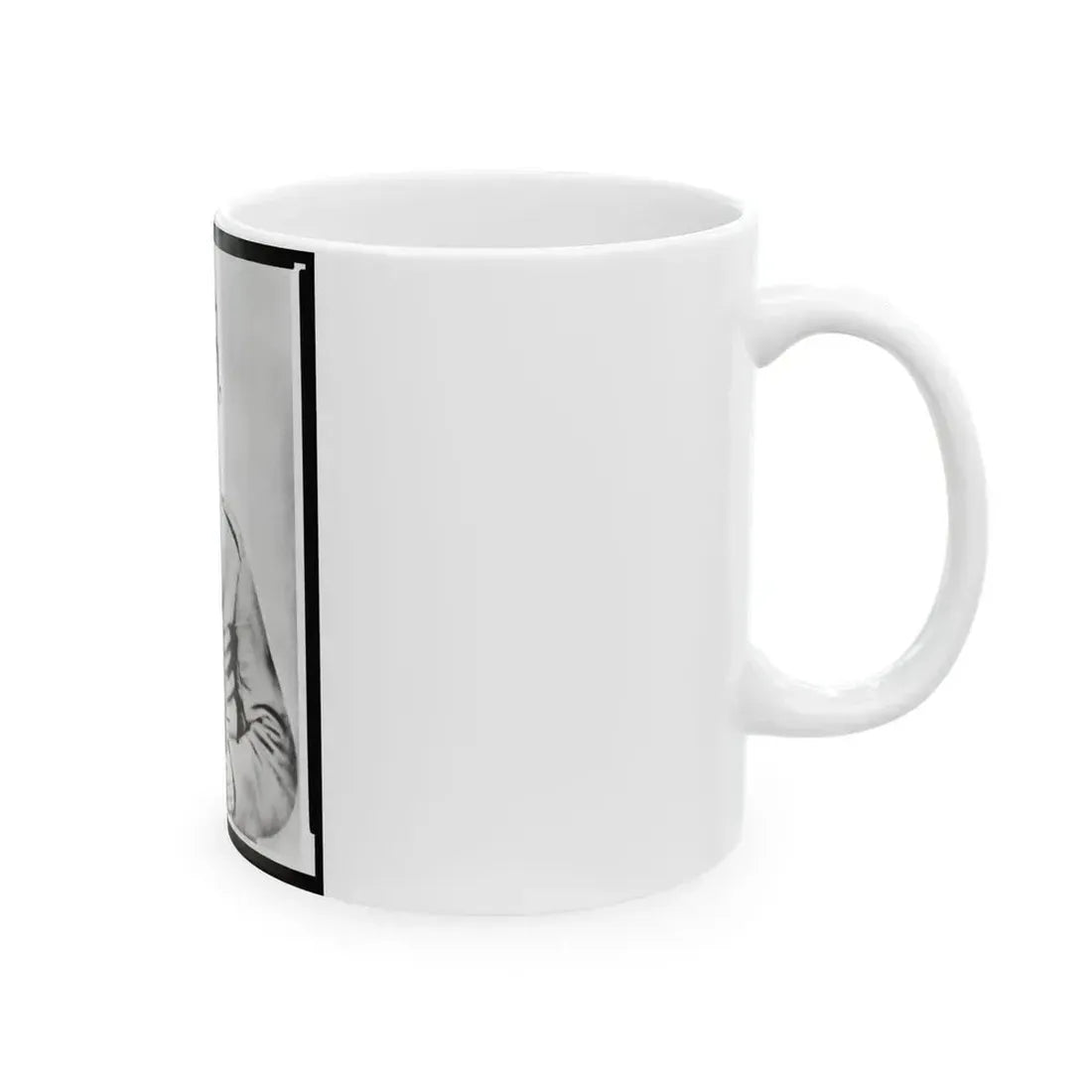 Enoch Hooper Cook, Jr., Pvt, Co. H. 38th Alabama Infantry, C.S.A., Half-Length Portrait, Facing Front Holding Rifle (U.S. Civil War) White Coffee Mug - Go Mug Yourself