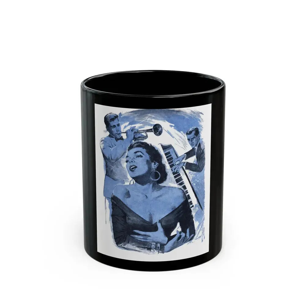 Enough To Cure The Blues, Bluebook Magazine, March 1956 - Black Coffee Mug 11oz - Go Mug Yourself
