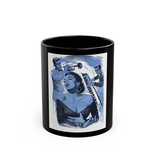 Enough To Cure The Blues, Bluebook Magazine, March 1956 - Black Coffee Mug 11oz - Go Mug Yourself