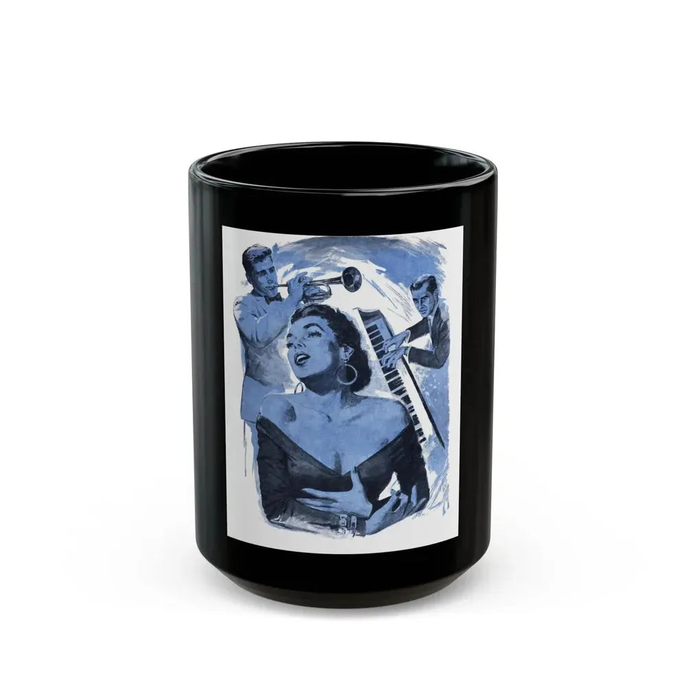 Enough To Cure The Blues, Bluebook Magazine, March 1956 - Black Coffee Mug 15oz - Go Mug Yourself