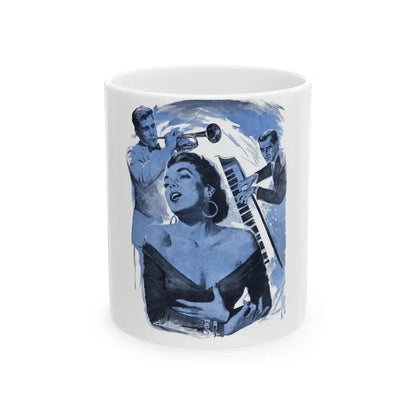 Enough To Cure The Blues, Bluebook Magazine, March 1956 - White Coffee Mug 11oz - Go Mug Yourself