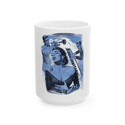 Enough To Cure The Blues, Bluebook Magazine, March 1956 - White Coffee Mug 15oz - Go Mug Yourself