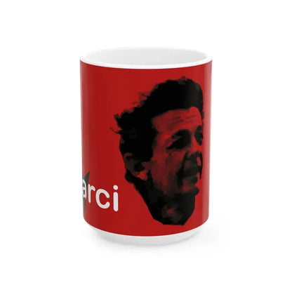 Enrico Berlinguer flag (Italy) White Coffee Mug 15oz - Go Mug Yourself