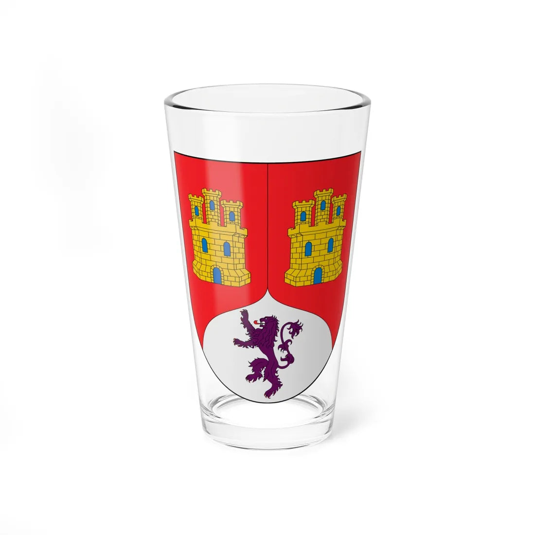 Enríquez (Costa Rica) (Coat of Arms) Pint Glass 16oz 16oz - Go Mug Yourself