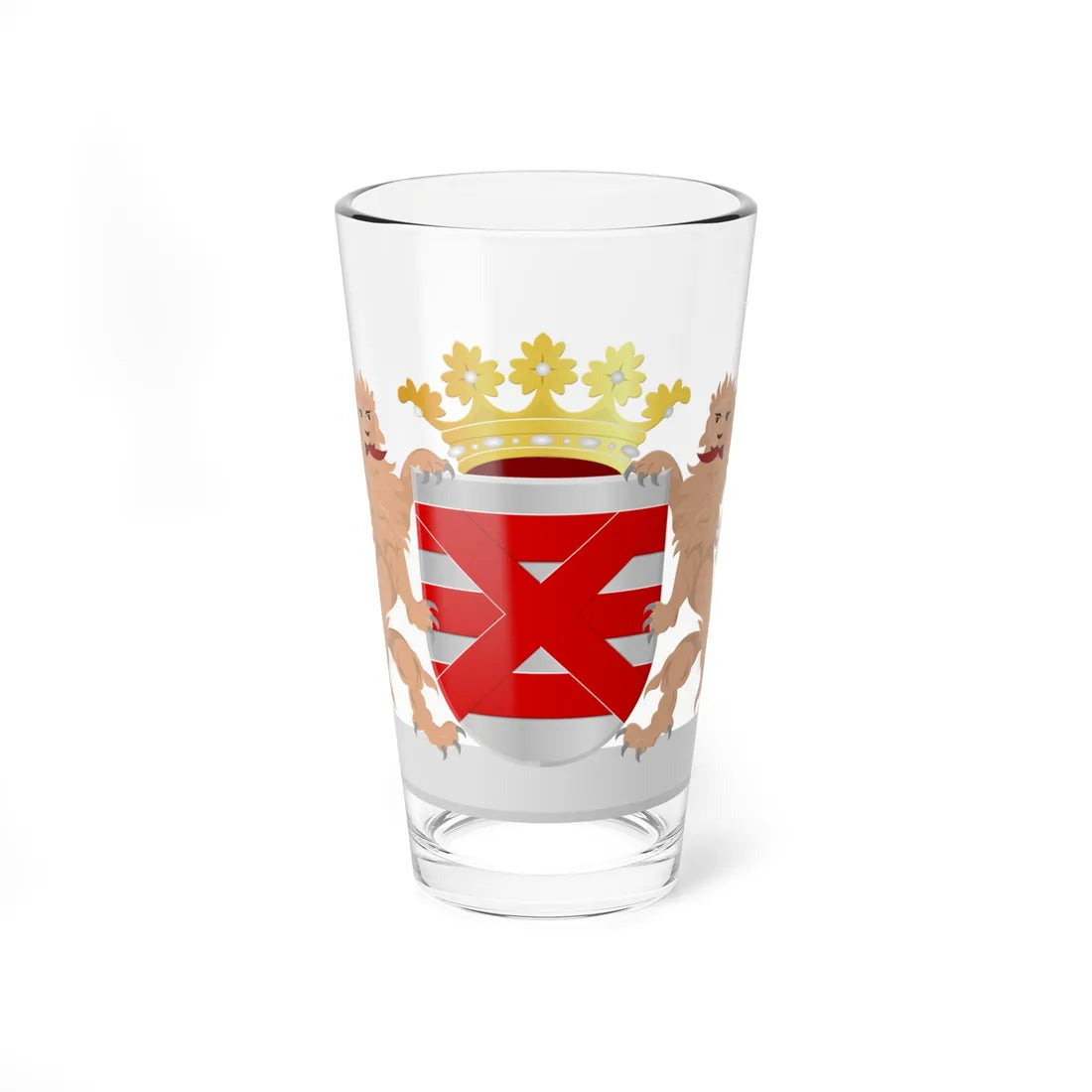 Enschede wapen (Netherlands) (Coat of Arms) Pint Glass 16oz 16oz - Go Mug Yourself
