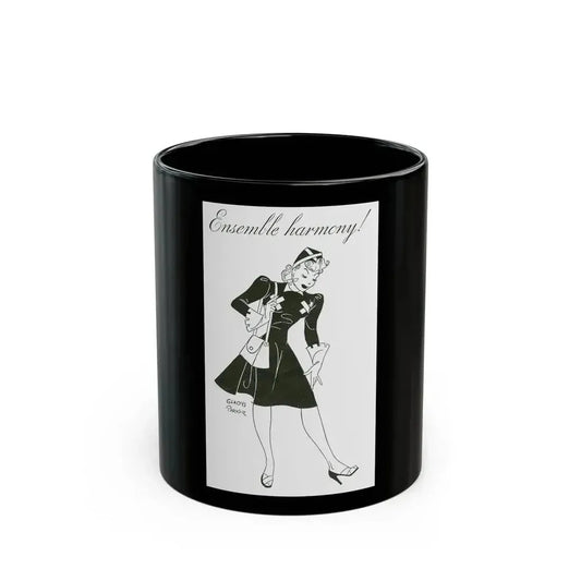 Ensemble harmony (1), 1941 - Black Coffee Mug 11oz - Go Mug Yourself