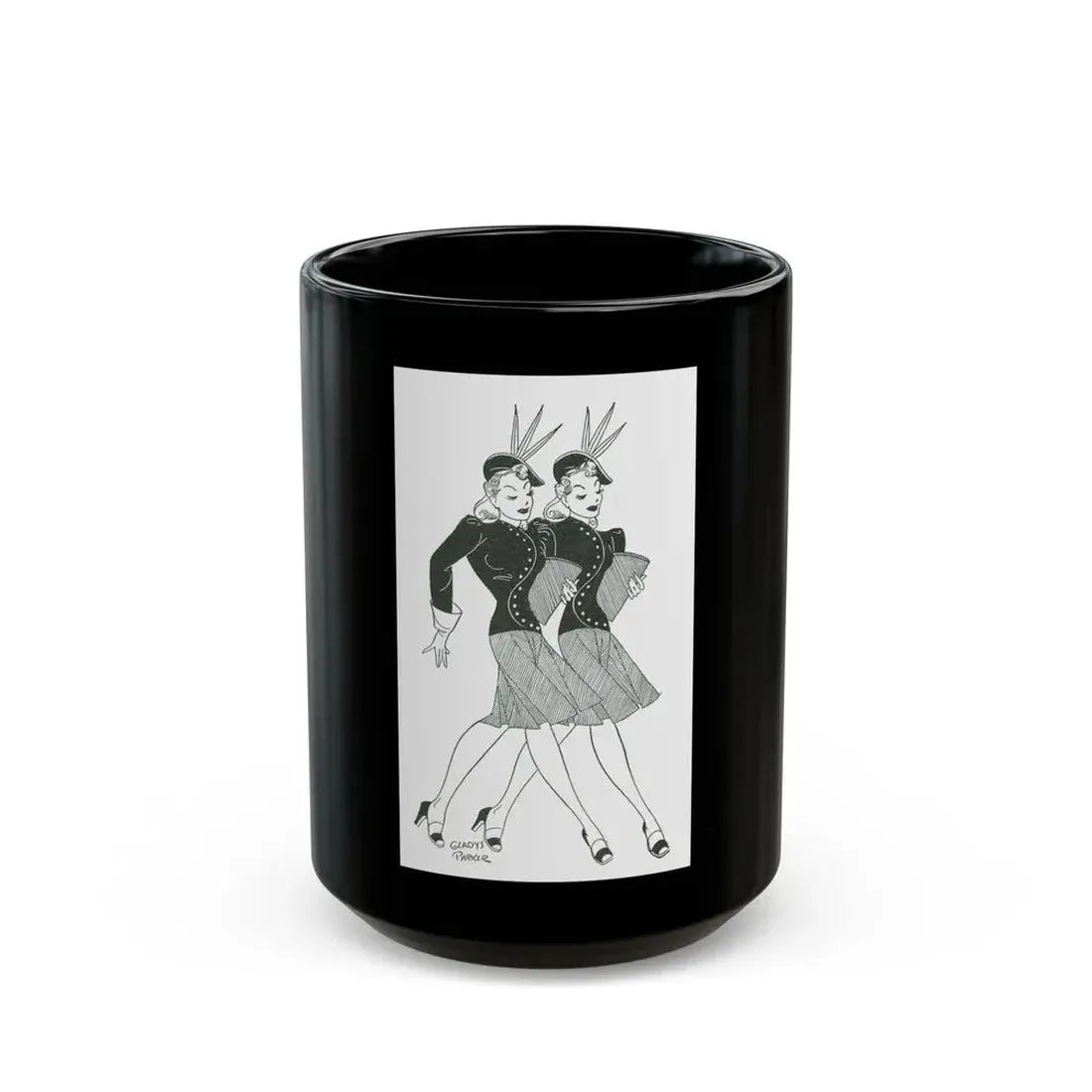 Ensemble harmony (2), 1941 - Black Coffee Mug 15oz - Go Mug Yourself