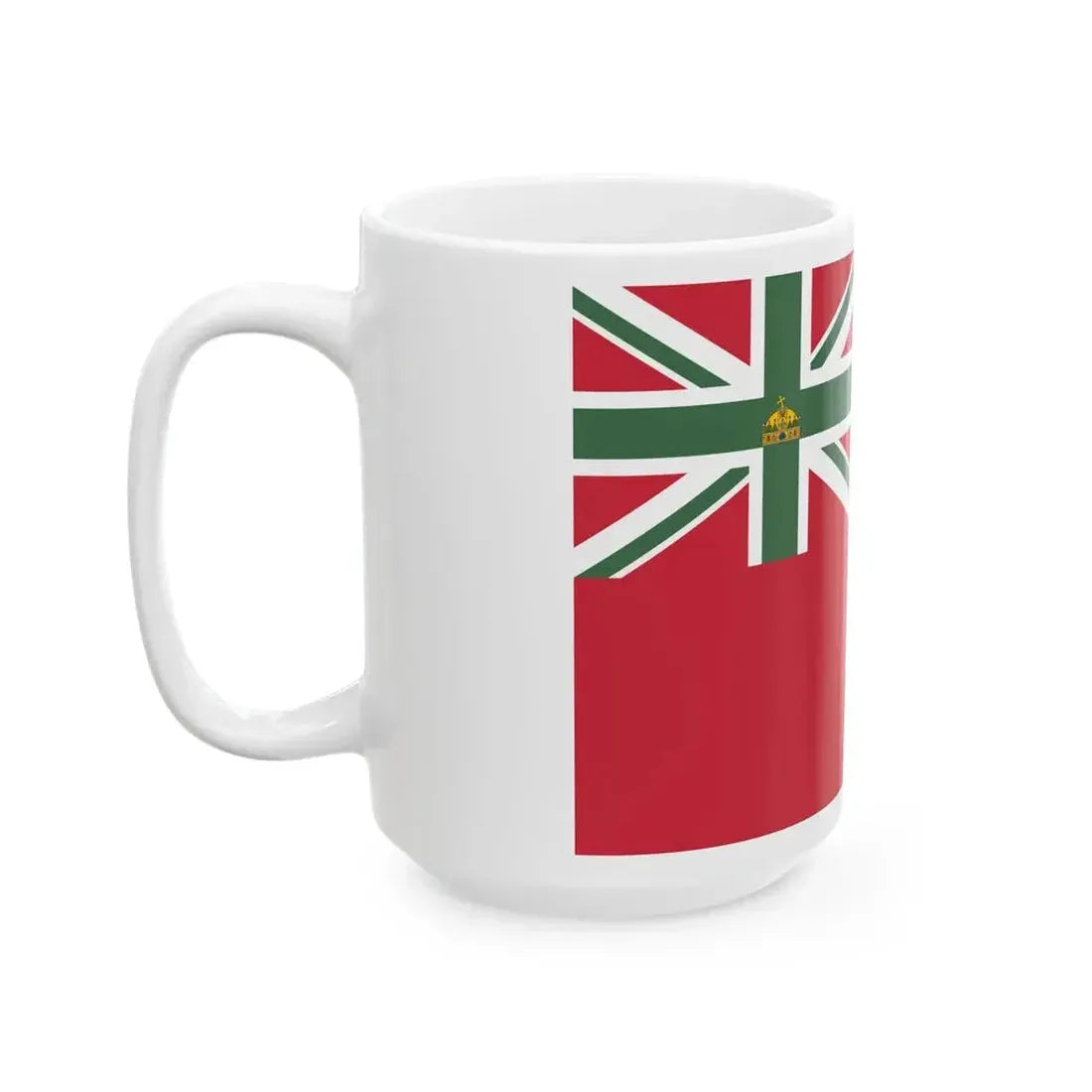 Ensign of Balaton-Furedi Yacht Club 1867 (Hungary) White Coffee Mug - Go Mug Yourself