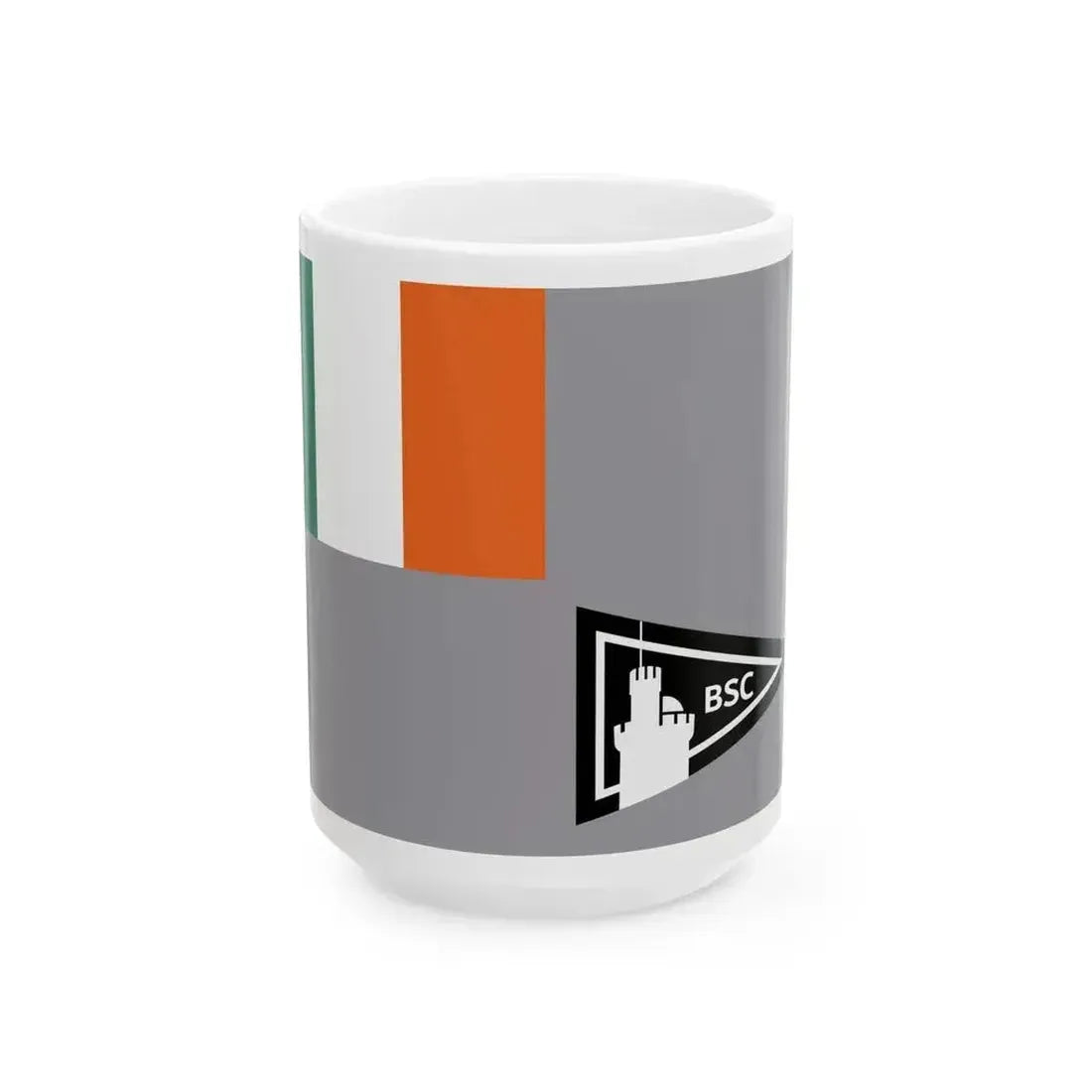 Ensign of Blackrock Sailing Club (Ireland) White Coffee Mug 15oz - Go Mug Yourself