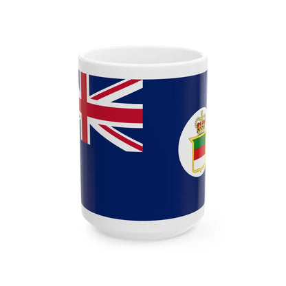 Ensign of British Heligoland (Germany) White Coffee Mug 15oz - Go Mug Yourself