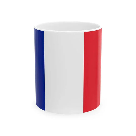Ensign of France 1976-2020 (France) White Coffee Mug 11oz - Go Mug Yourself