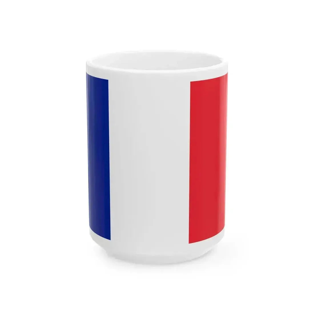 Ensign of France 1976-2020 (France) White Coffee Mug 15oz - Go Mug Yourself