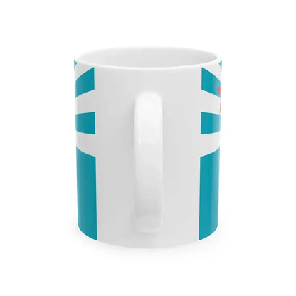 Ensign of Kazakhstan Air Force (Kazakhstan) White Coffee Mug - Go Mug Yourself