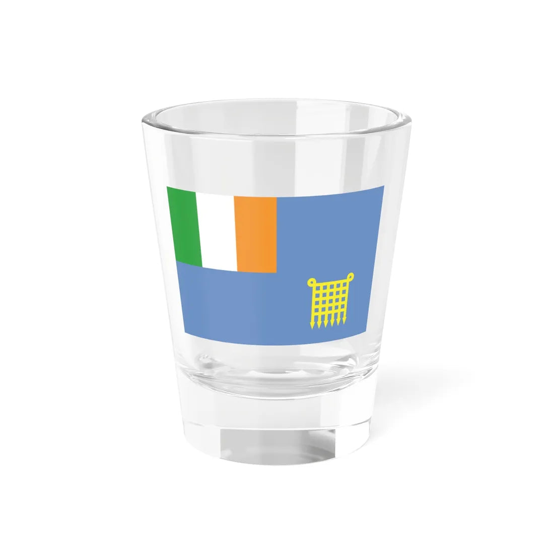 Ensign of Kinsale Yacht Club (Ireland) Shot Glass 1.5oz 1.5oz - Go Mug Yourself