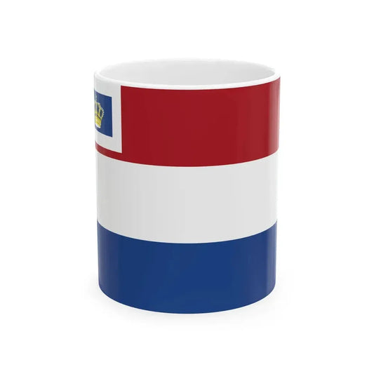 Ensign of Koninklijke Watersportvereniging De Kaag (Netherlands) White Coffee Mug 11oz - Go Mug Yourself