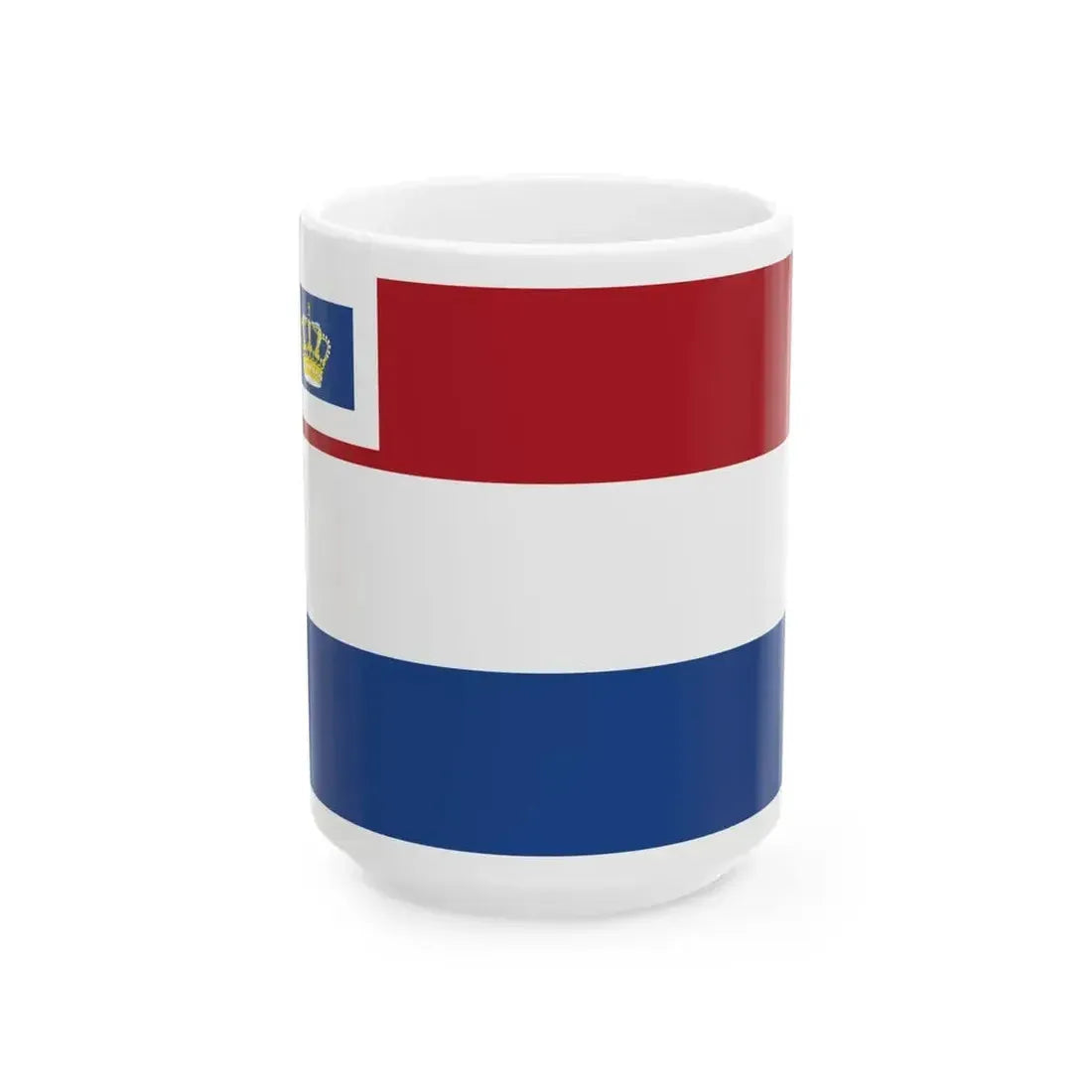 Ensign of Koninklijke Watersportvereniging De Kaag (Netherlands) White Coffee Mug 15oz - Go Mug Yourself