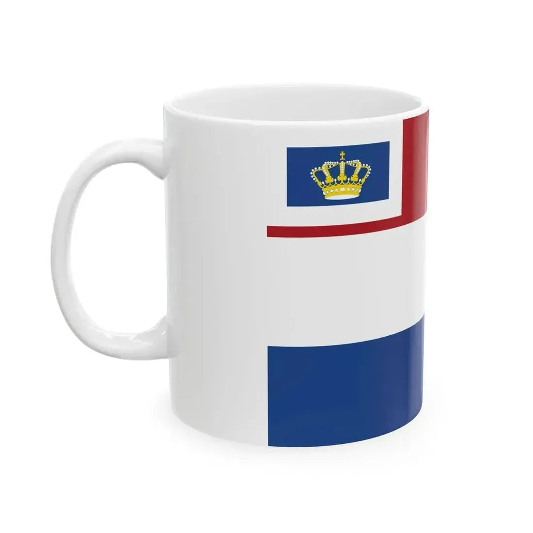Ensign of Koninklijke Watersportvereniging De Kaag (Netherlands) White Coffee Mug - Go Mug Yourself