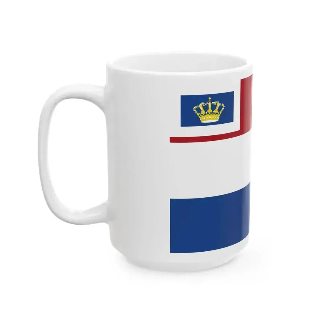 Ensign of Koninklijke Watersportvereniging De Kaag (Netherlands) White Coffee Mug - Go Mug Yourself