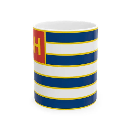 Ensign of Lake Balaton Shipping Ltd (Hungary) White Coffee Mug 11oz - Go Mug Yourself