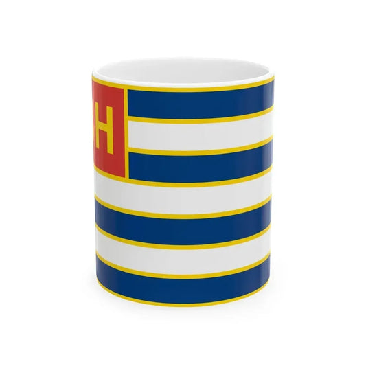 Ensign of Lake Balaton Shipping Ltd (Hungary) White Coffee Mug 11oz - Go Mug Yourself