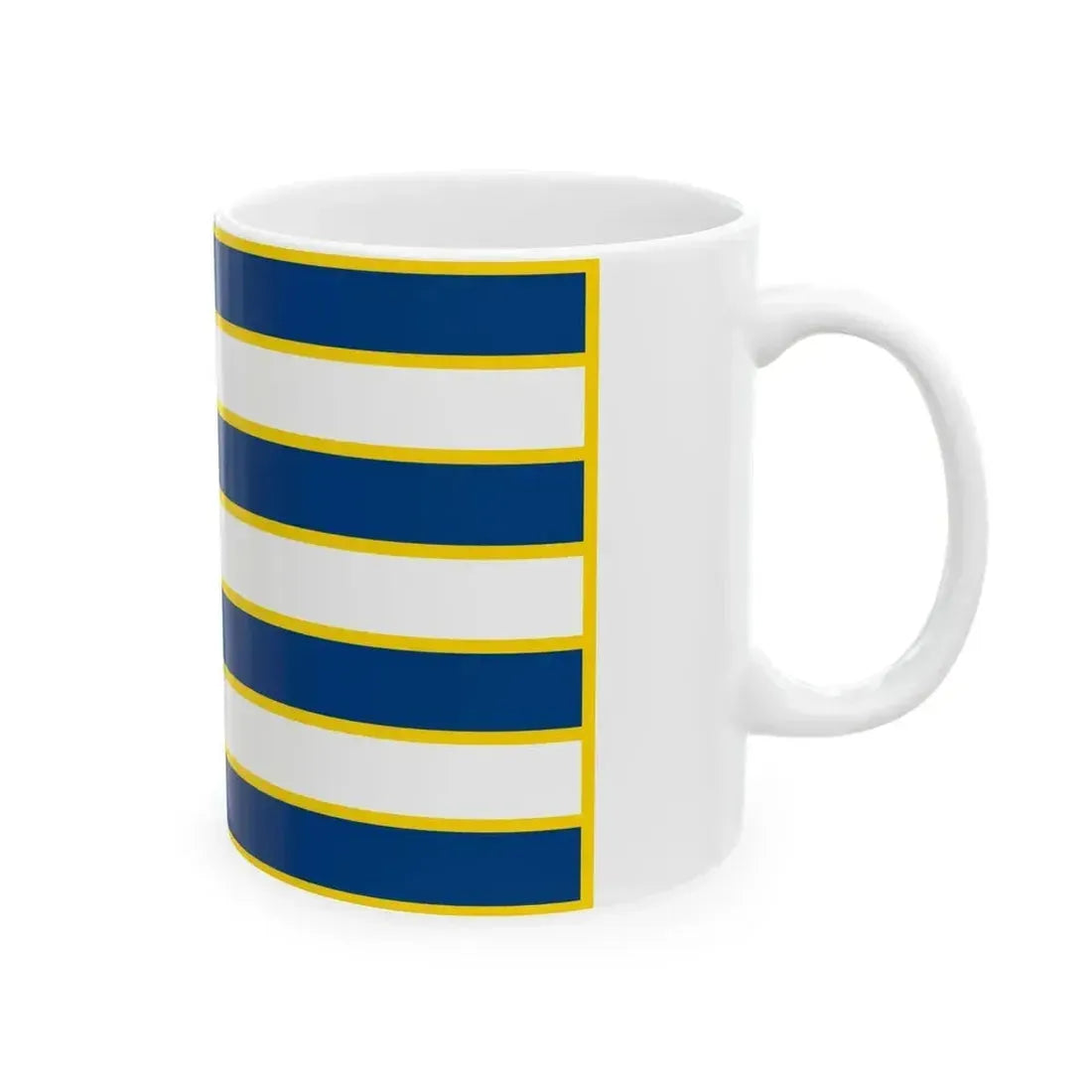 Ensign of Lake Balaton Shipping Ltd (Hungary) White Coffee Mug - Go Mug Yourself