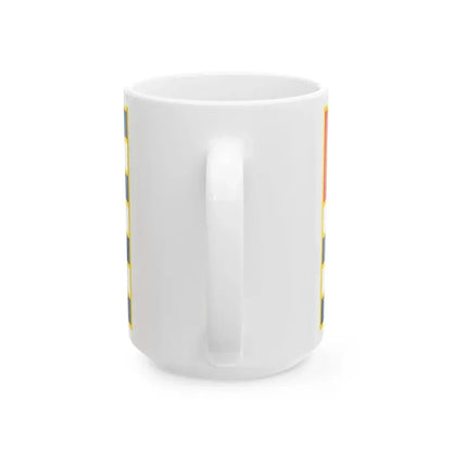 Ensign of Lake Balaton Shipping Ltd (Hungary) White Coffee Mug - Go Mug Yourself