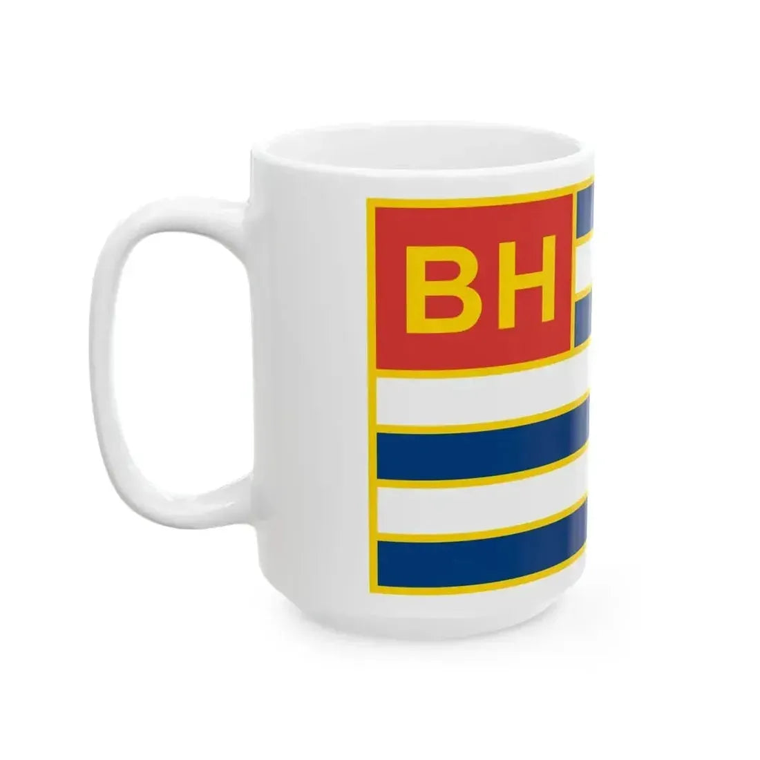 Ensign of Lake Balaton Shipping Ltd (Hungary) White Coffee Mug - Go Mug Yourself