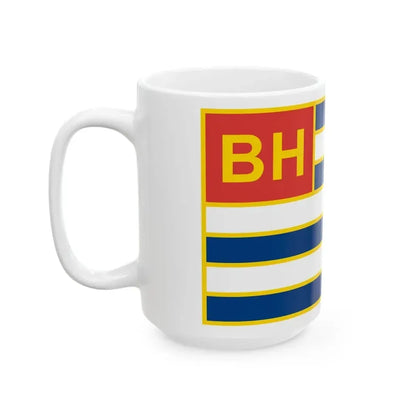 Ensign of Lake Balaton Shipping Ltd (Hungary) White Coffee Mug - Go Mug Yourself
