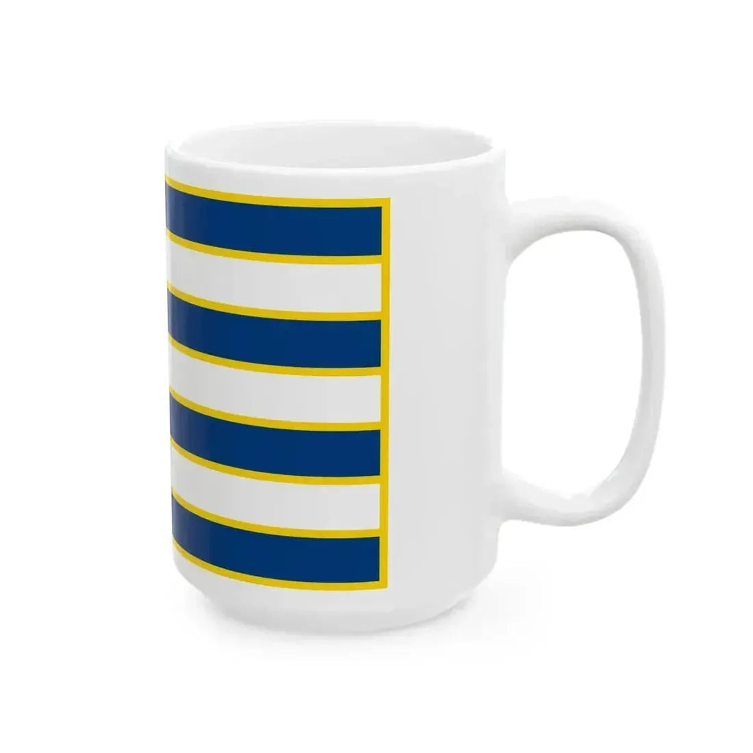 Ensign of Lake Balaton Shipping Ltd (Hungary) White Coffee Mug - Go Mug Yourself