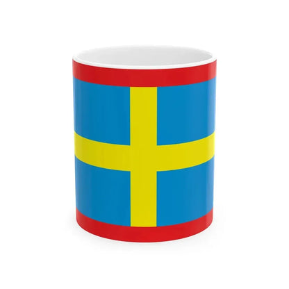 Ensign of Lake Ferto Sailing Association (Hungary) White Coffee Mug 11oz - Go Mug Yourself