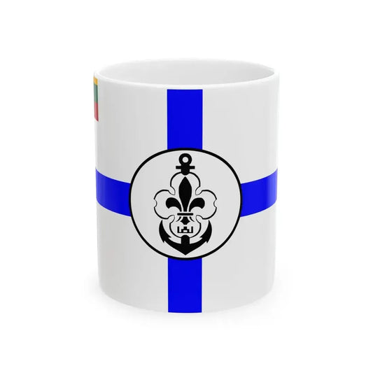 Ensign of Lithuanian Sea Scout (Lithuania) White Coffee Mug 11oz - Go Mug Yourself