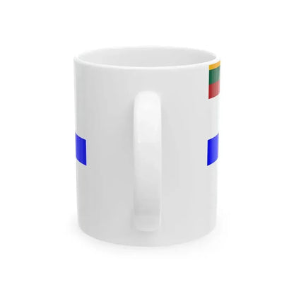 Ensign of Lithuanian Sea Scout (Lithuania) White Coffee Mug - Go Mug Yourself