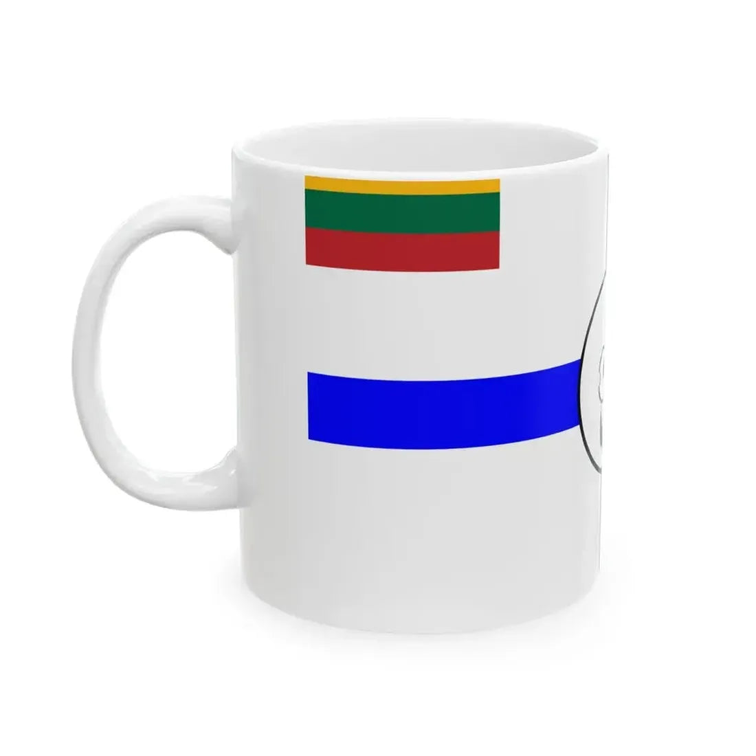 Ensign of Lithuanian Sea Scout (Lithuania) White Coffee Mug - Go Mug Yourself