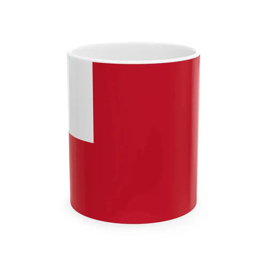 Ensign of New England blank (United States) White Coffee Mug 11oz - Go Mug Yourself