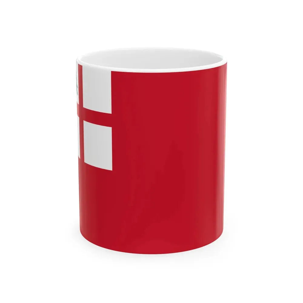 Ensign of New England St Georges Cross (United States) White Coffee Mug 11oz - Go Mug Yourself