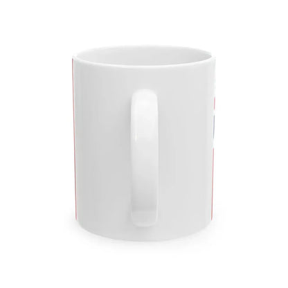 Ensign of New England union flag (United States) White Coffee Mug - Go Mug Yourself