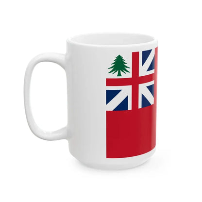 Ensign of New England union flag (United States) White Coffee Mug - Go Mug Yourself