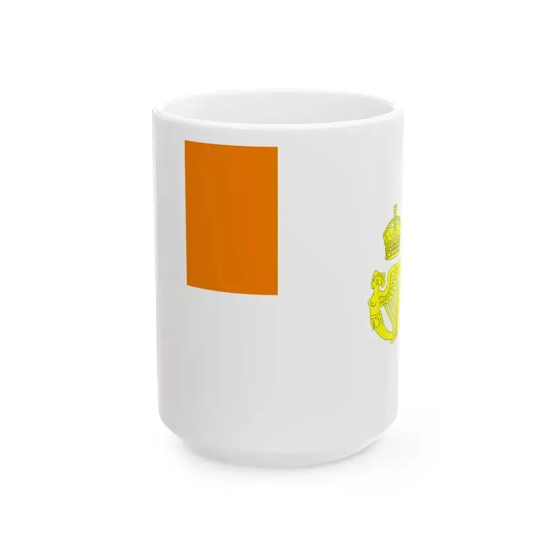 Ensign of Royal Irish YC (Ireland) White Coffee Mug 15oz - Go Mug Yourself