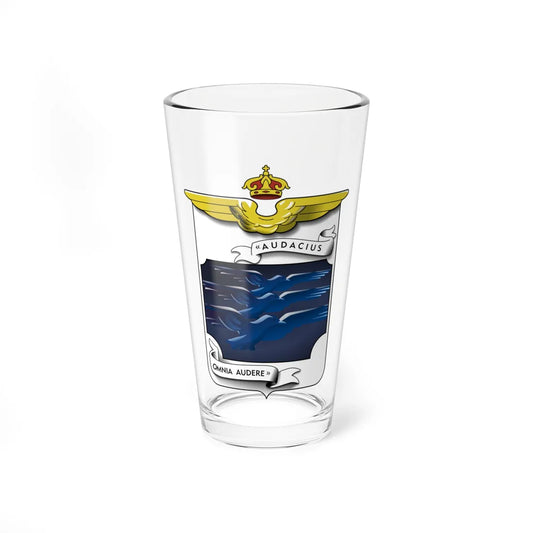 Ensign of the 14º Stormo BT coat of arms of the Italian Air Force (Italy) (Coat of Arms) Pint Glass 16oz 16oz - Go Mug Yourself
