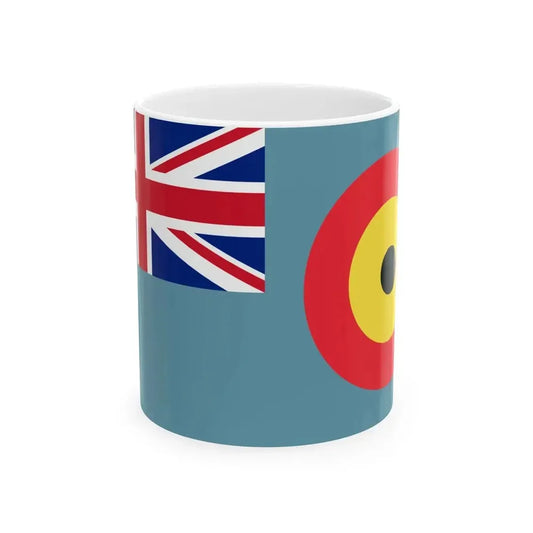 Ensign of the Belgian Section of the Royal Air Force (Belgium) White Coffee Mug 11oz - Go Mug Yourself